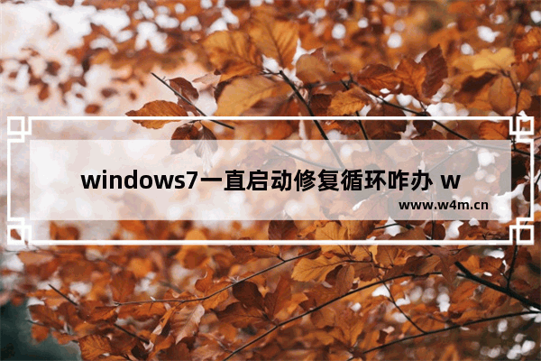 windows7一直启动修复循环咋办 windows7一直启动修复循环解决办法