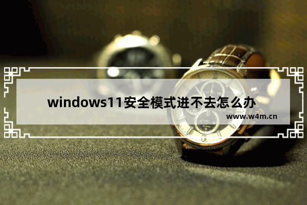 windows11安全模式进不去怎么办 windows11安全模式进不去解决办法