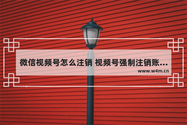 微信视频号怎么注销 视频号强制注销账号的步骤