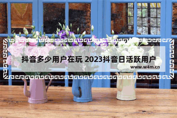 抖音多少用户在玩 2023抖音日活跃用户分析