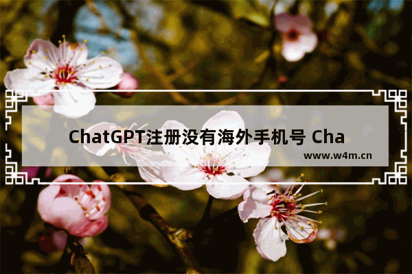 ChatGPT注册没有海外手机号 ChatGPT国外手机号注册流程