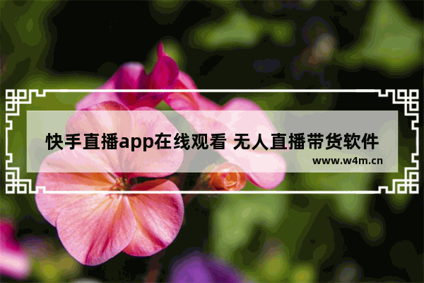 快手直播app在线观看 无人直播带货软件app使用