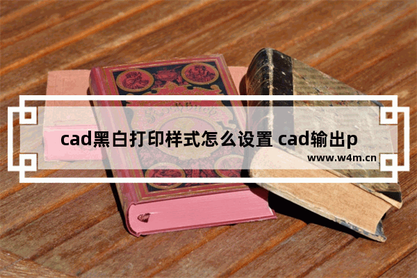 cad黑白打印样式怎么设置 cad输出pdf黑白设置教程