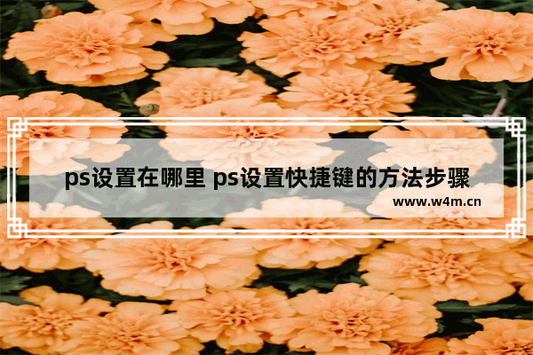 ps设置在哪里 ps设置快捷键的方法步骤