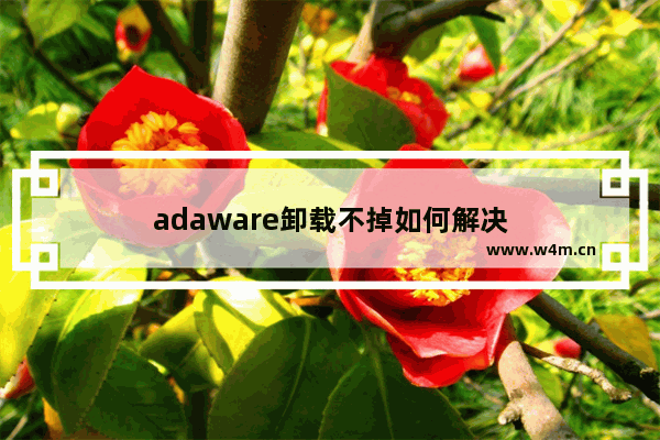 adaware卸载不掉如何解决