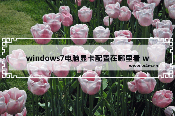 windows7电脑显卡配置在哪里看 windows7怎么查看显卡配置