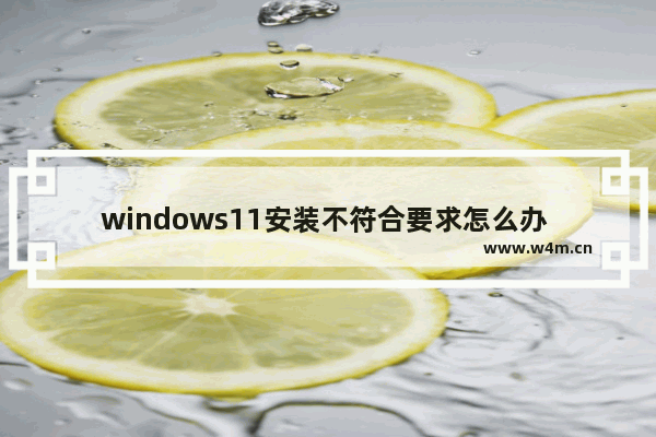 windows11安装不符合要求怎么办 windows11安装不符合要求解决方法