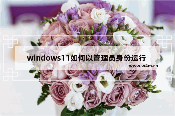 windows11如何以管理员身份运行 windows11以管理员身份运行教程