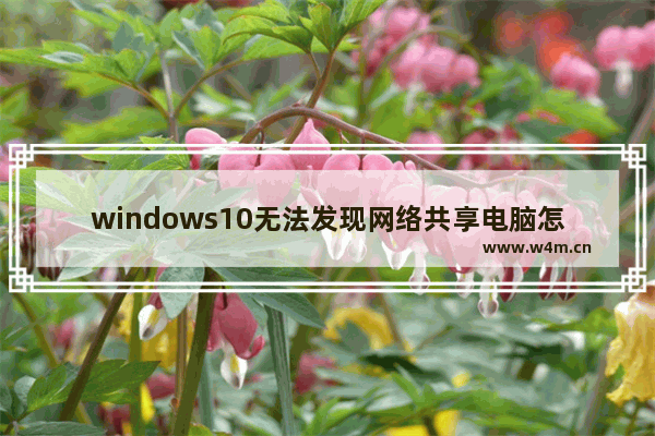 windows10无法发现网络共享电脑怎么办 windows10无法发现网络共享电脑解决办法