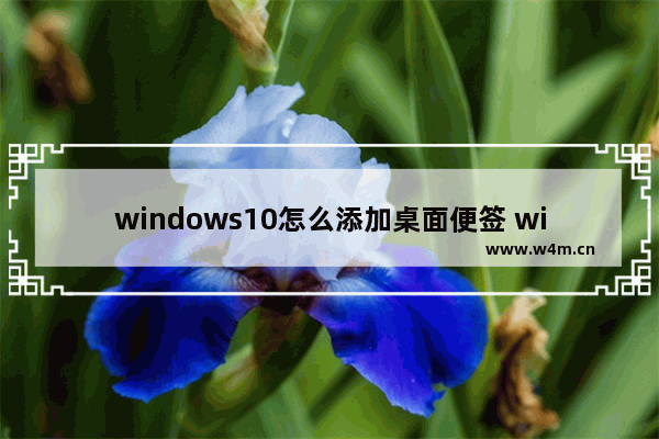 windows10怎么添加桌面便签 windows10添加桌面便签方法