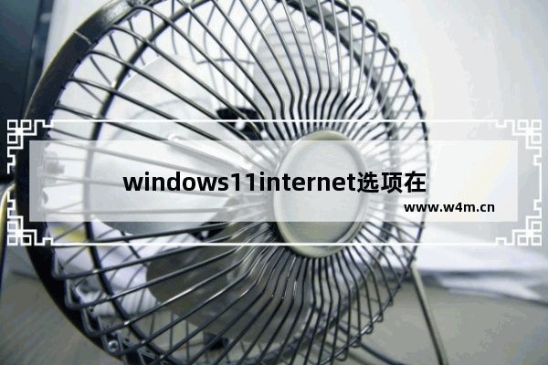 windows11internet选项在哪里 windows11internet选项位置介绍