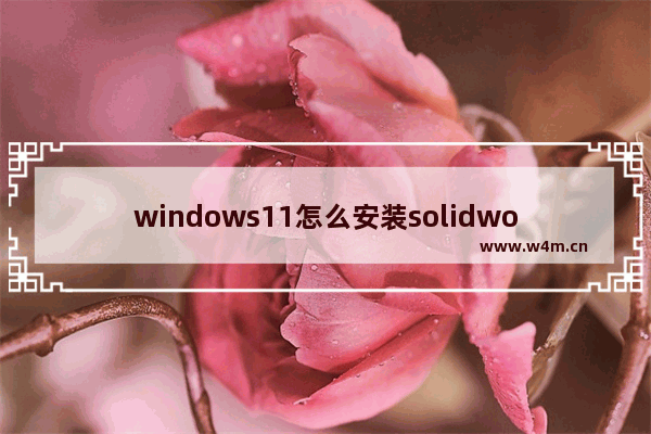 windows11怎么安装solidworks2018 windows11安装solidworks2018教程