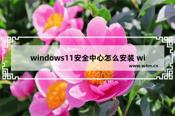 windows11安全中心怎么安装 windows11安全中心安装方法