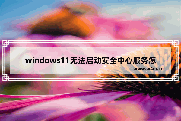 windows11无法启动安全中心服务怎么办 windows11无法打开安全中心解决方法