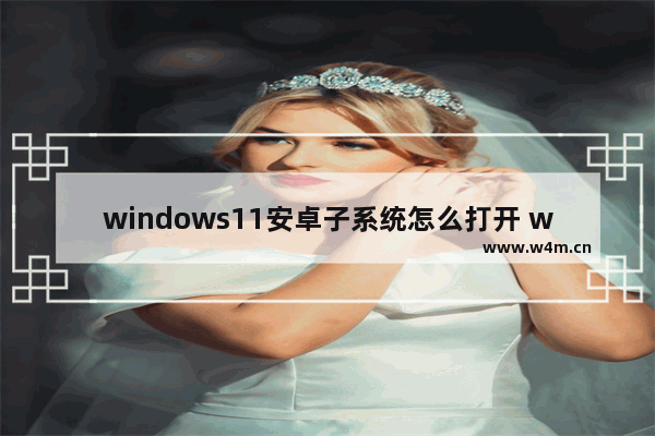 windows11安卓子系统怎么打开 windows11开启安卓子系统操作方法