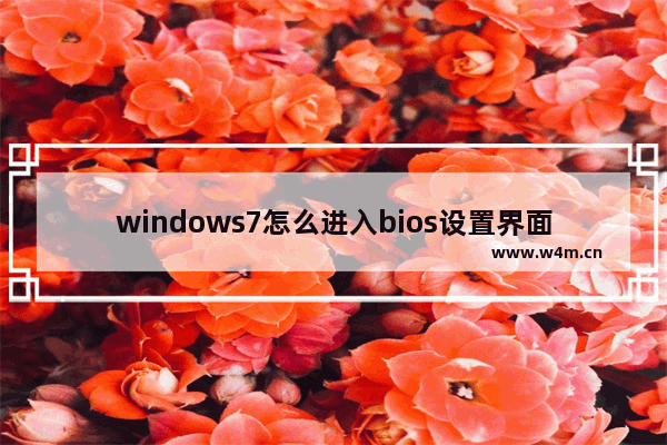 windows7怎么进入bios设置界面 windows7进入bios设置界面方法