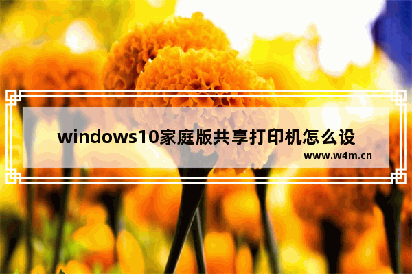 windows10家庭版共享打印机怎么设置 windows10家庭版共享打印机设置方法