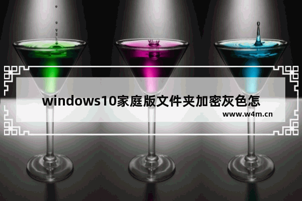 windows10家庭版文件夹加密灰色怎么解决 windows10家庭版文件夹加密灰色解决方法