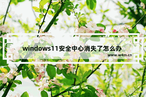 windows11安全中心消失了怎么办 windows11安全中心消失了解决办法