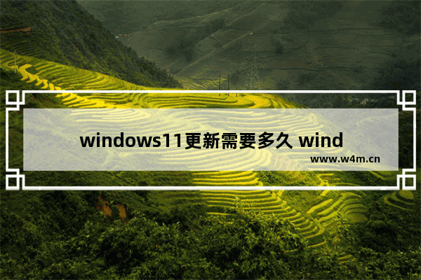 windows11更新需要多久 windows11更新需要多长时间