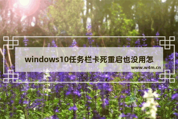 windows10任务栏卡死重启也没用怎么办 windows10任务栏卡死重启也没用解决办法