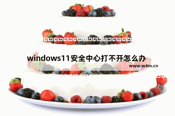 windows11安全中心打不开怎么办 windows11安全中心打不开解决方法