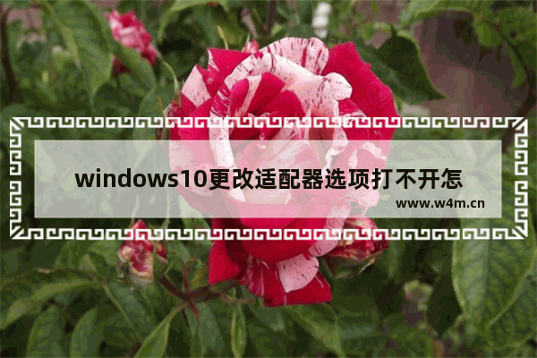 windows10更改适配器选项打不开怎么办 windows10更改适配器选项打不开解决办法