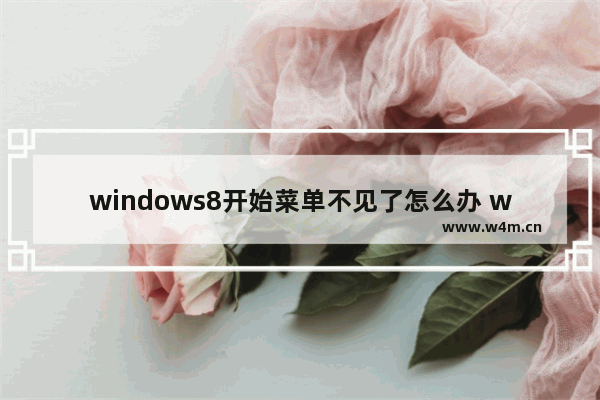 windows8开始菜单不见了怎么办 windows8开始菜单不见了解决方法