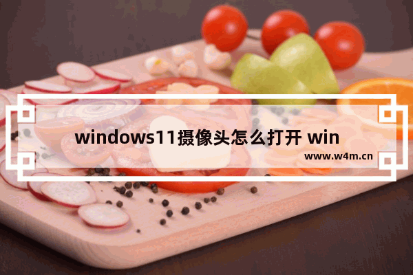 windows11摄像头怎么打开 windows11摄像头打开方法