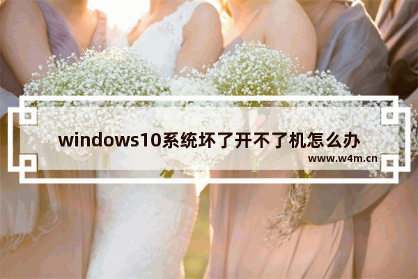 windows10系统坏了开不了机怎么办 windows10系统坏了开不了机解决办法