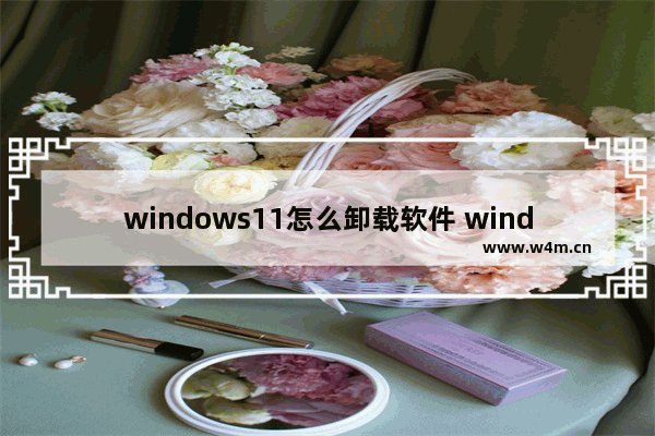 windows11怎么卸载软件 windows11卸载软件教程