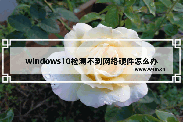 windows10检测不到网络硬件怎么办 windows10检测不到网络硬件解决办法