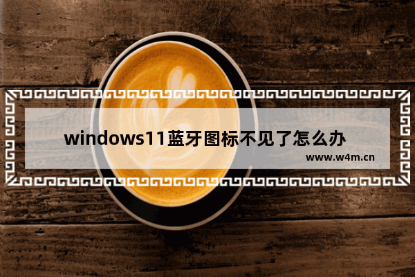 windows11蓝牙图标不见了怎么办 windows11蓝牙图标不见了解决办法