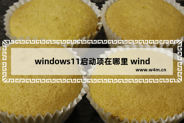 windows11启动项在哪里 windows11启动项位置介绍