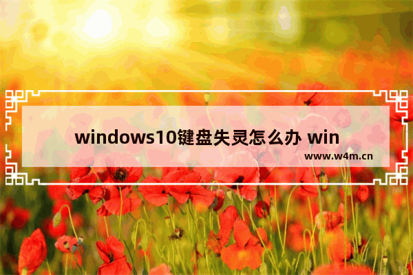 windows10键盘失灵怎么办 windows10键盘失灵解决办法