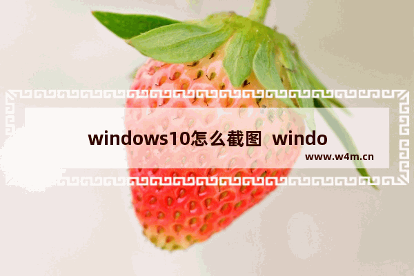 windows10怎么截图  windows10截图方法