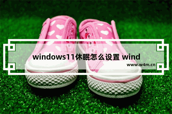 windows11休眠怎么设置 windows11休眠设置方法