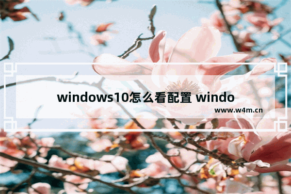 windows10怎么看配置 windows10看配置方法