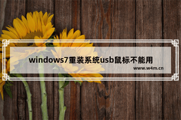 windows7重装系统usb鼠标不能用怎么解决 windows7重装系统usb鼠标不能用解决方法