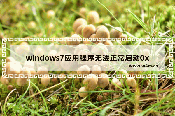 windows7应用程序无法正常启动0xc000007b怎么解决