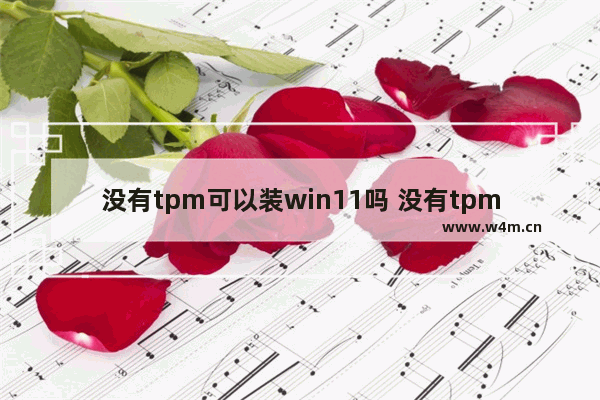 没有tpm可以装win11吗 没有tpm能装windows11吗