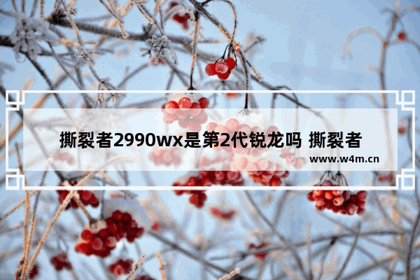 撕裂者2990wx是第2代锐龙吗 撕裂者2990wx可以升级win11吗