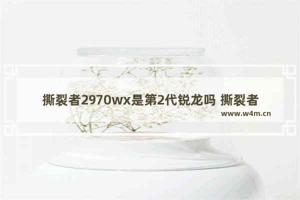 撕裂者2970wx是第2代锐龙吗 撕裂者2970wx可以升级win11吗