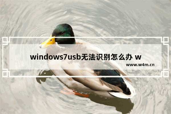 windows7usb无法识别怎么办 windows7usb无法识别教你解决