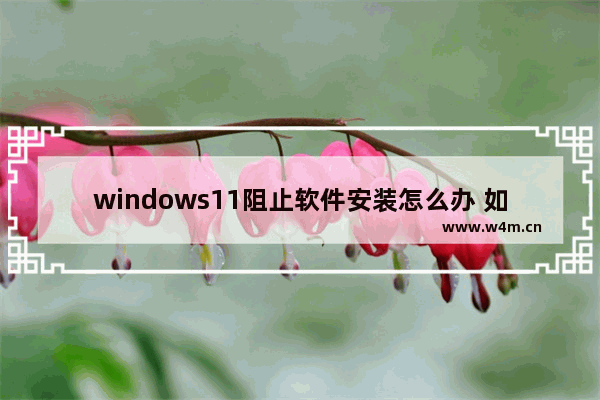 windows11阻止软件安装怎么办 如何解除windows11阻止下载