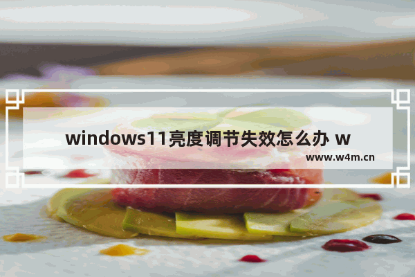 windows11亮度调节失效怎么办 windows11亮度调节失效解决办法