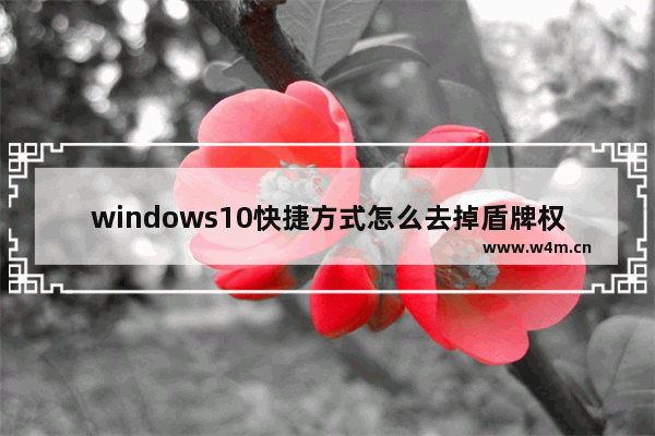 windows10快捷方式怎么去掉盾牌权限 windows10快捷方式去掉盾牌权限教程