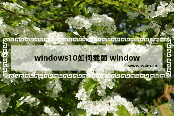 windows10如何截图 windows10截图方法