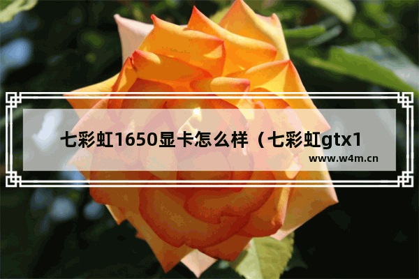 七彩虹1650显卡怎么样（七彩虹gtx1060显卡属于什么档次）