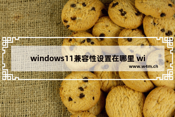 windows11兼容性设置在哪里 windows11兼容性设置位置介绍